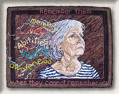 Click to see a larger image of this Alzheimers rug