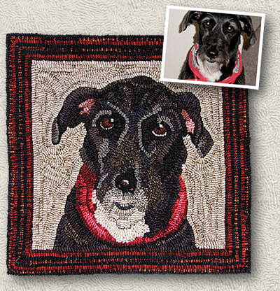 Have Donna hook a portrait rug of your pet