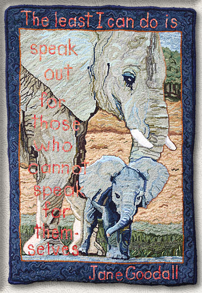 Click to see a larger image of this Elephant rug